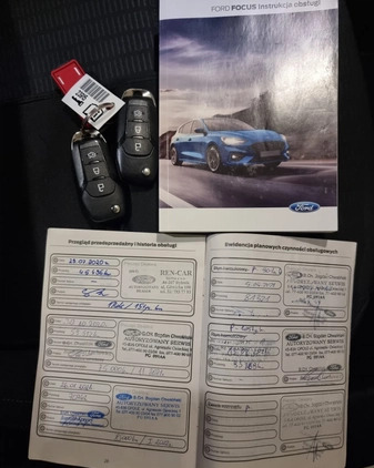 Ford Focus cena 39700 przebieg: 175998, rok produkcji 2019 z Warszawa małe 301